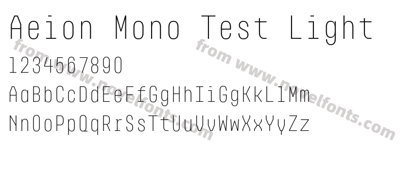 Aeion Mono Test LightPreview