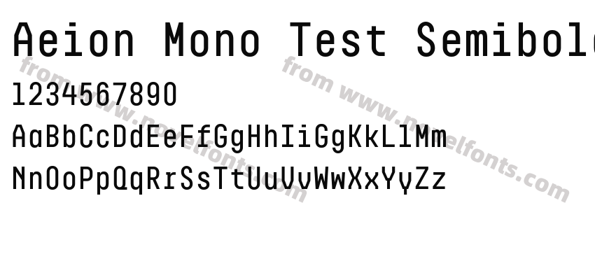 Aeion Mono Test SemiboldPreview