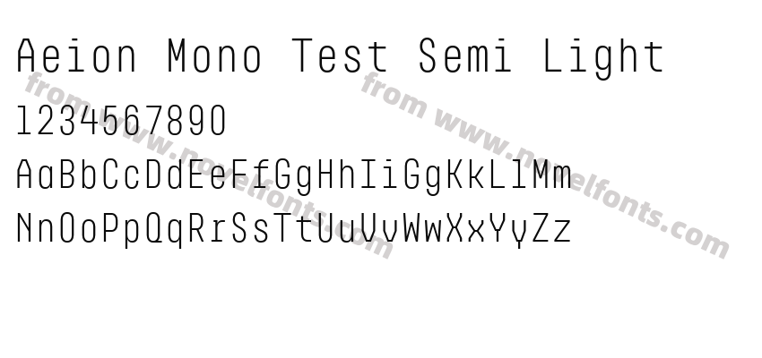 Aeion Mono Test Semi LightPreview
