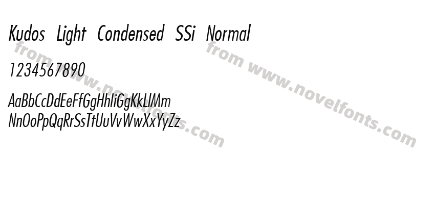 Kudos Light Condensed SSi NormalPreview