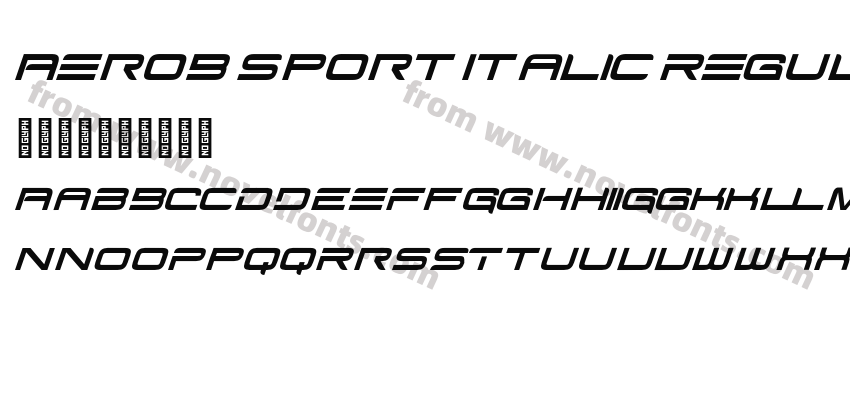 Aerob Sport Italic RegularPreview