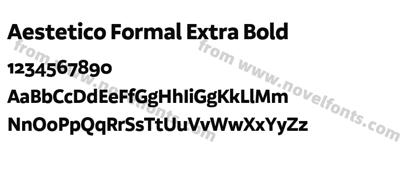 Aestetico Formal Extra BoldPreview