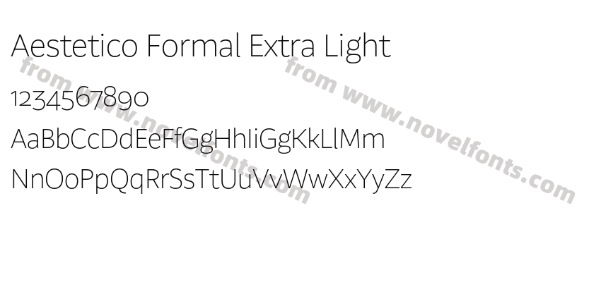 Aestetico Formal Extra LightPreview