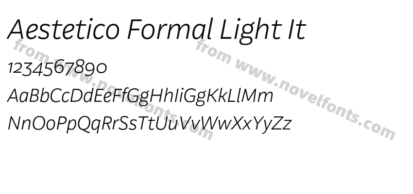 Aestetico Formal Light ItPreview