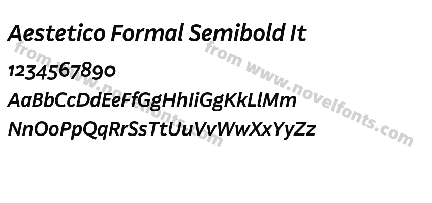 Aestetico Formal Semibold ItPreview