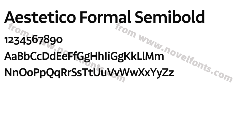 Aestetico Formal SemiboldPreview