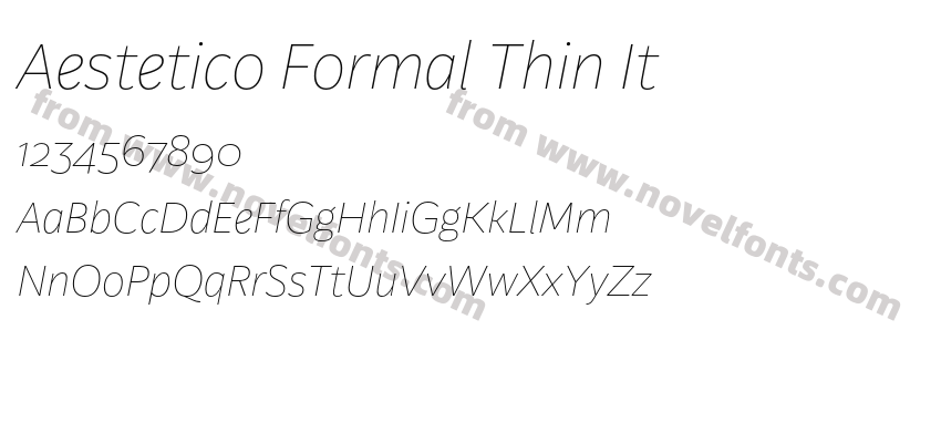 Aestetico Formal Thin ItPreview