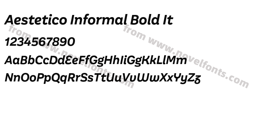Aestetico Informal Bold ItPreview