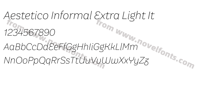 Aestetico Informal Extra Light ItPreview