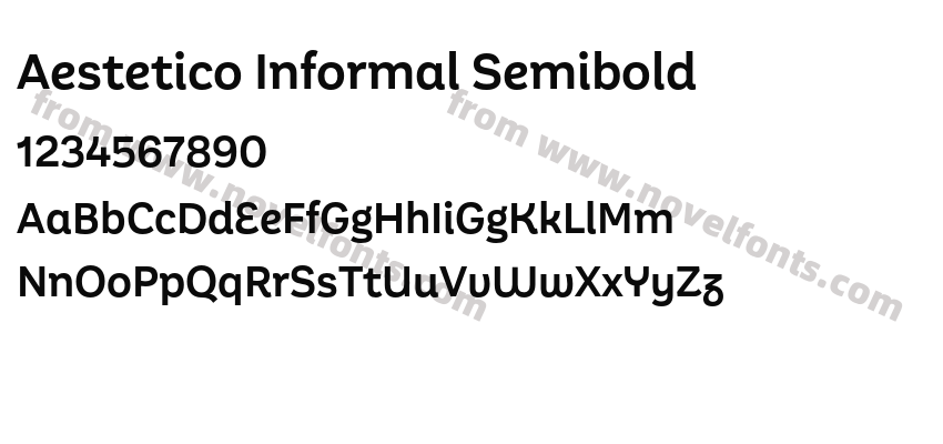 Aestetico Informal SemiboldPreview