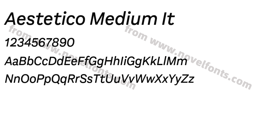 Aestetico Medium ItPreview