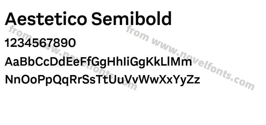 Aestetico SemiboldPreview