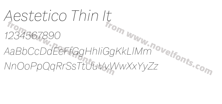 Aestetico Thin ItPreview