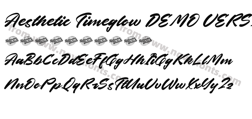 Aesthetic Timeglow DEMO VERSION ItalicPreview