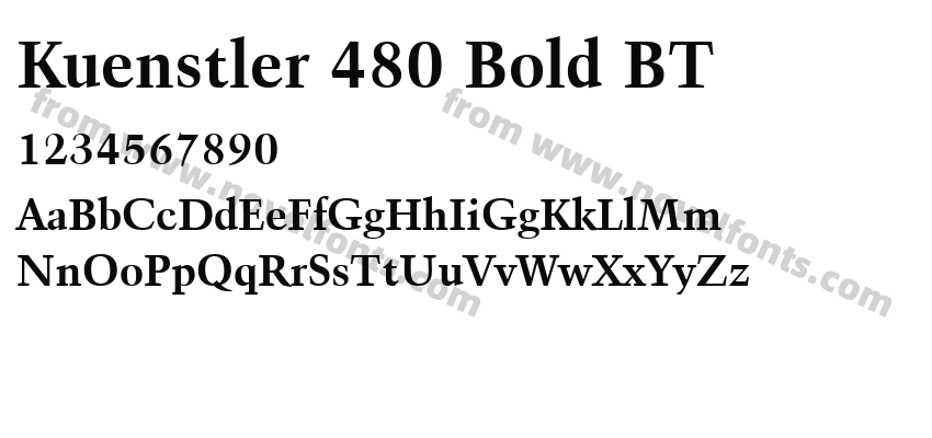 Kuenstler 480 Bold BTPreview