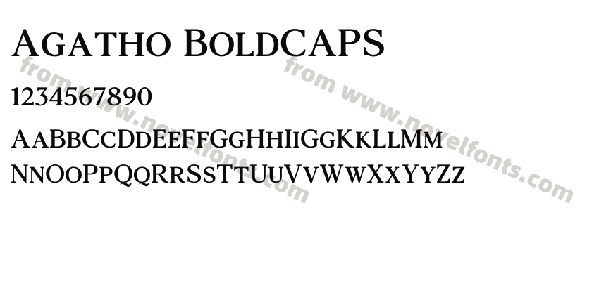 Agatho BoldCAPSPreview