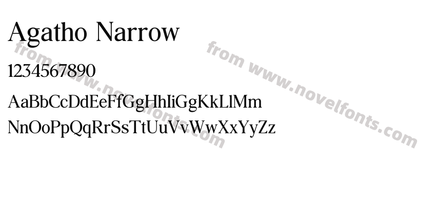 Agatho NarrowPreview