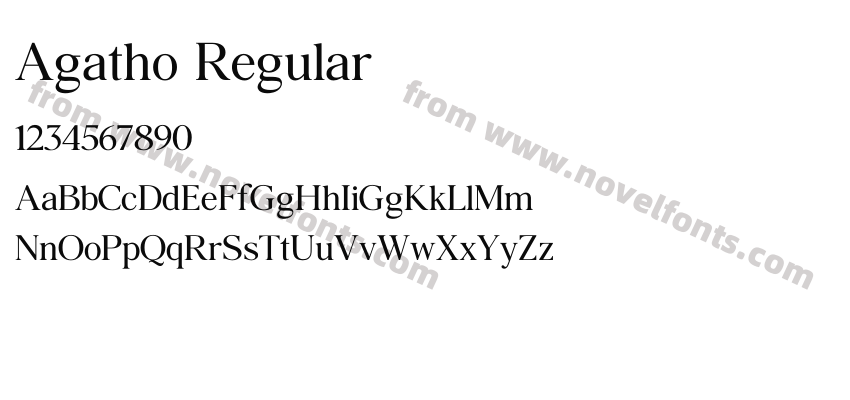 Agatho RegularPreview