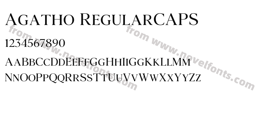 Agatho RegularCAPSPreview