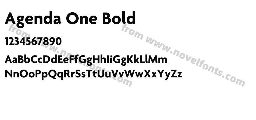 Agenda One BoldPreview