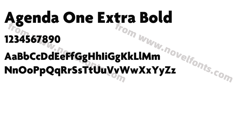 Agenda One Extra BoldPreview