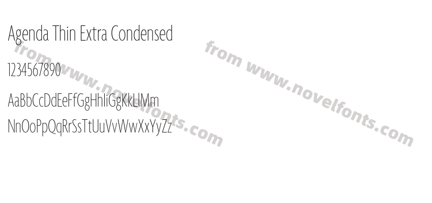 Agenda Thin Extra CondensedPreview