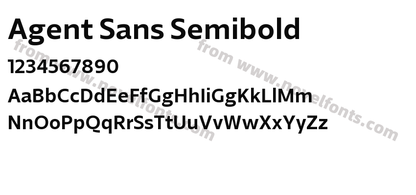 Agent Sans SemiboldPreview