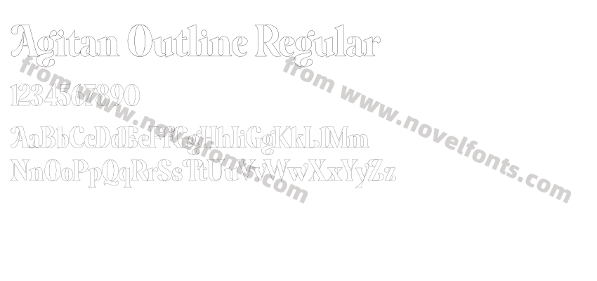 Agitan Outline RegularPreview