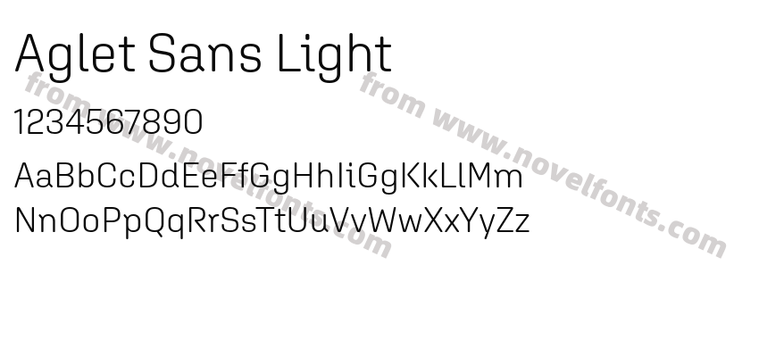 Aglet Sans LightPreview