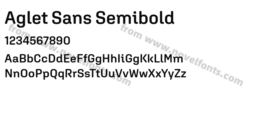 Aglet Sans SemiboldPreview