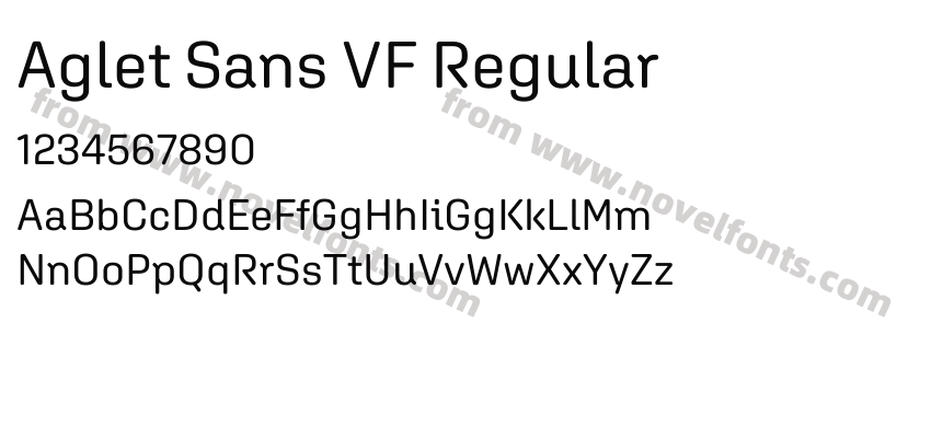 Aglet Sans VF RegularPreview