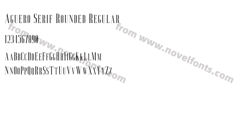 Aguero Serif Rounded RegularPreview
