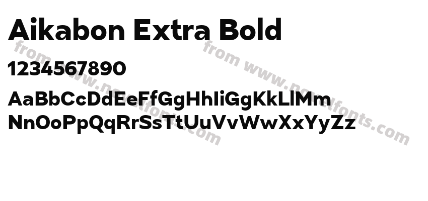 Aikabon Extra BoldPreview