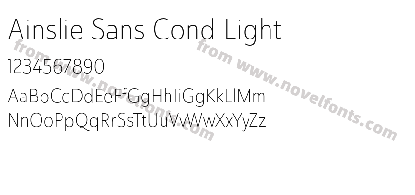 Ainslie Sans Cond LightPreview