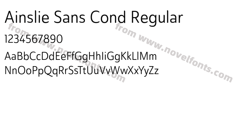 Ainslie Sans Cond RegularPreview