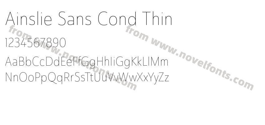 Ainslie Sans Cond ThinPreview