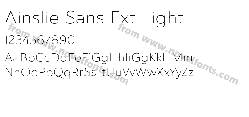 Ainslie Sans Ext LightPreview