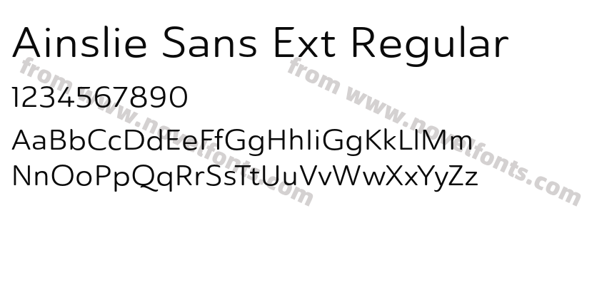 Ainslie Sans Ext RegularPreview