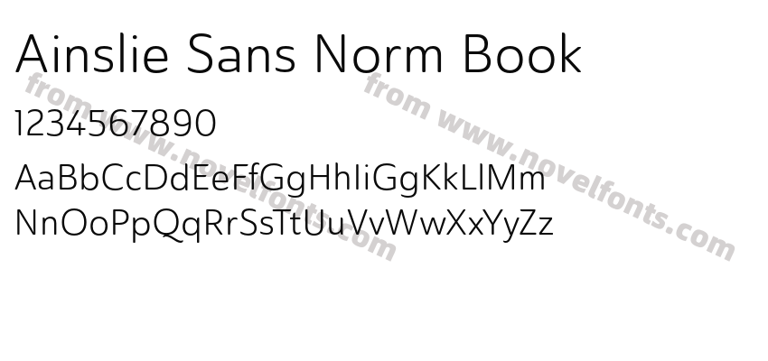 Ainslie Sans Norm BookPreview