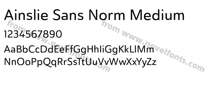 Ainslie Sans Norm MediumPreview