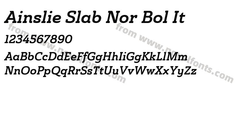 Ainslie Slab Nor Bol ItPreview