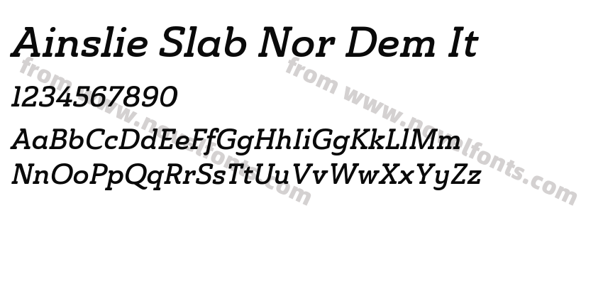 Ainslie Slab Nor Dem ItPreview