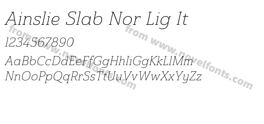 Ainslie Slab Nor Lig ItPreview