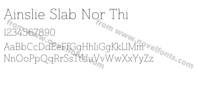 Ainslie Slab Nor ThiPreview