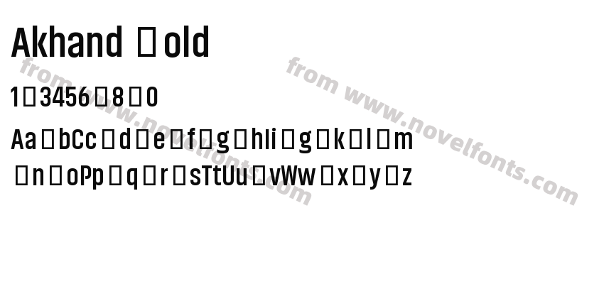 Akhand BoldPreview