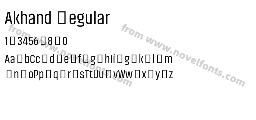 Akhand RegularPreview