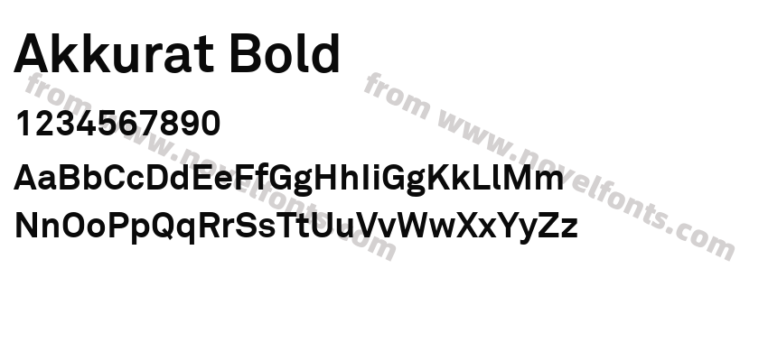 Akkurat BoldPreview