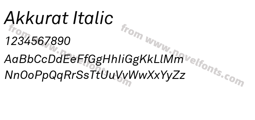 Akkurat ItalicPreview