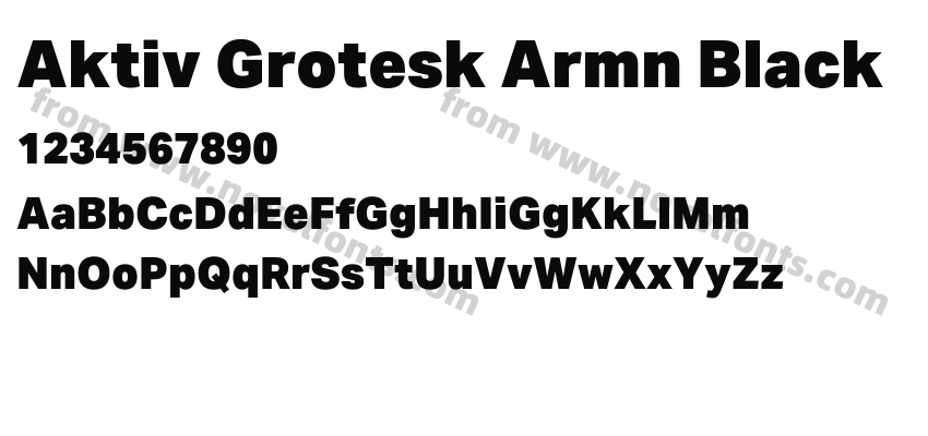 Aktiv Grotesk Armn BlackPreview