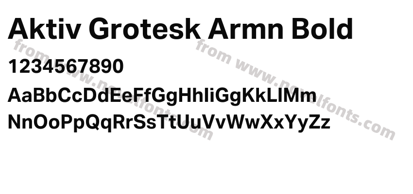 Aktiv Grotesk Armn BoldPreview